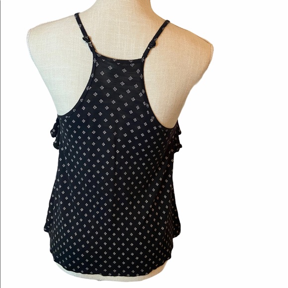 Aeropostale Black Print Halter Top Size Small - Picture 3 of 4